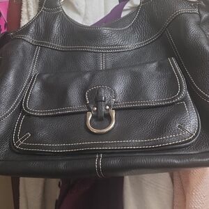 Nordstrom Black Leather Hobo Bag